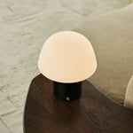 Maes Black / Nero Marquina – Elegant Marble Rechargeable Table Lamp, Up to 100 Hours of Illumination, Stylish and Functional