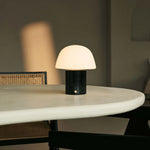 Maes Black / Nero Marquina – Elegant Marble Rechargeable Table Lamp, Up to 100 Hours of Illumination, Stylish and Functional