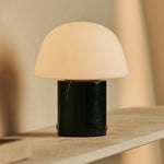 Maes Black / Nero Marquina – Elegant Marble Rechargeable Table Lamp, Up to 100 Hours of Illumination, Stylish and Functional