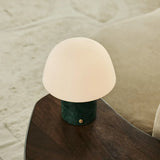 Maes Green / Verde Alpi – Elegant Marble Rechargeable Table Lamp, Up to 100 Hours of Illumination, Stylish and Functional