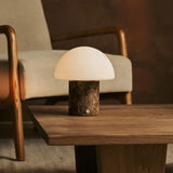 Maris Brown / Emeperador Dark – Classic Marble Rechargeable Table Lamp with 3 Light Colors & Dimming Function