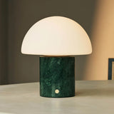 Maris Green / Verde Alpi – Classic Marble Rechargeable Table Lamp with 3 Light Colors & Dimming Function
