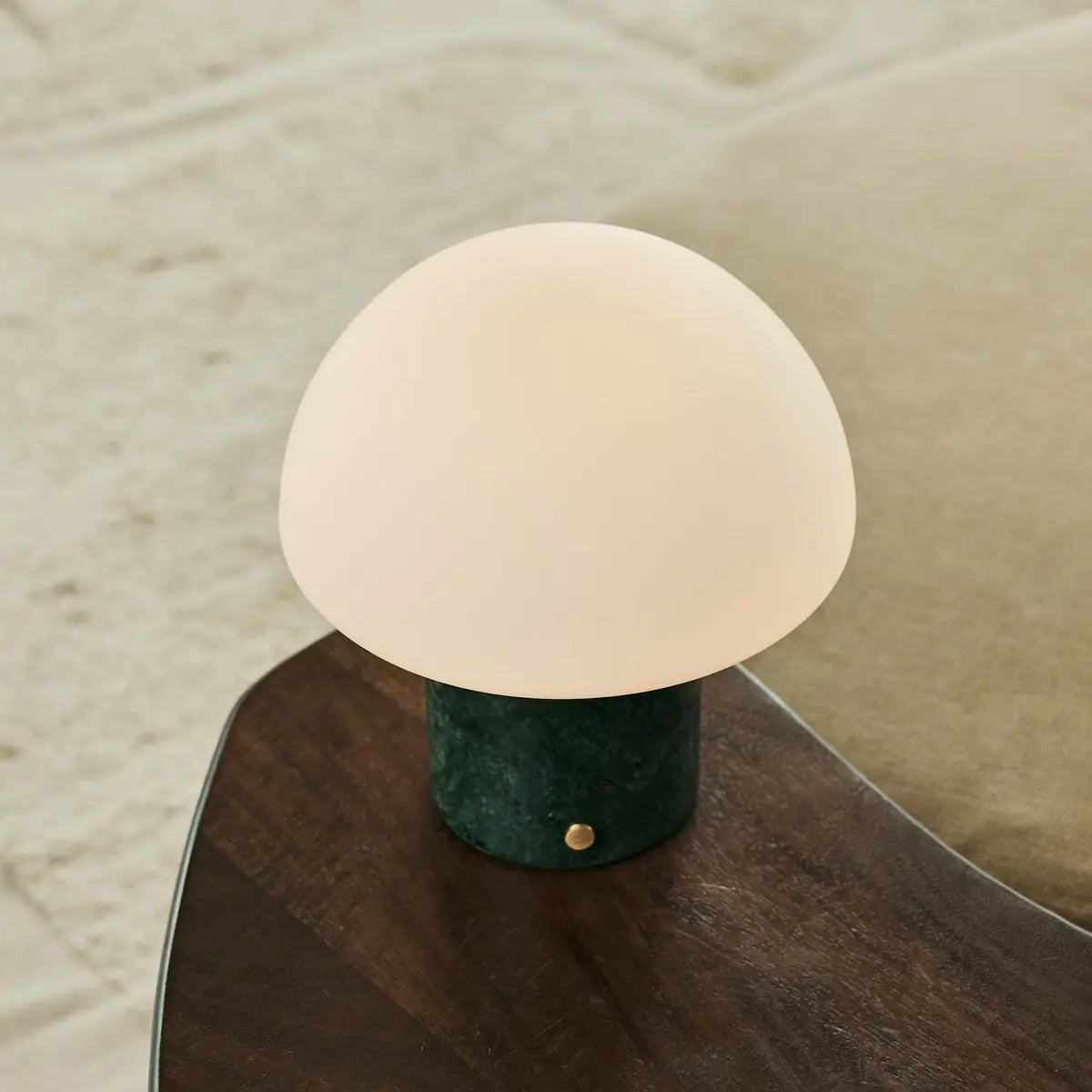 Maris Green / Verde Alpi – Classic Marble Rechargeable Table Lamp with 3 Light Colors & Dimming Function