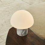 Maris White / Bianco Statuarietto – Classic Marble Rechargeable Table Lamp with 3 Light Colors & Dimming Function