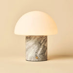 Maris White / Bianco Statuarietto – Classic Marble Rechargeable Table Lamp with 3 Light Colors & Dimming Function
