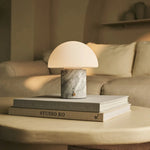 Maris White / Bianco Statuarietto – Classic Marble Rechargeable Table Lamp with 3 Light Colors & Dimming Function