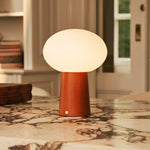 Max Chestnut Wooden Cordless and Rechargeable Lamp – Eco-Friendly Design