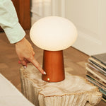 Max Chestnut Wooden Cordless and Rechargeable Lamp – Eco-Friendly Design
