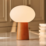 Max Chestnut Wooden Cordless and Rechargeable Lamp – Eco-Friendly Design