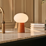 Max Chestnut Wooden Cordless and Rechargeable Lamp – Eco-Friendly Design