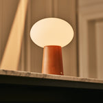 Max Chestnut Wooden Cordless and Rechargeable Lamp – Eco-Friendly Design