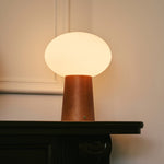 Max Chestnut Wooden Cordless and Rechargeable Lamp – Eco-Friendly Design