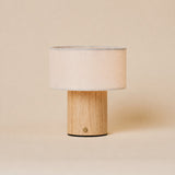 Merel Hellbraun Wiederaufladbare Holzlampe