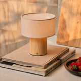 Merel Hellbraun Wiederaufladbare Holzlampe
