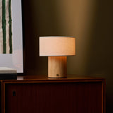 Merel Hellbraun Wiederaufladbare Holzlampe