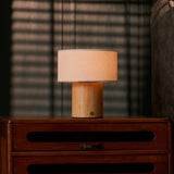 Merel Hellbraun Wiederaufladbare Holzlampe