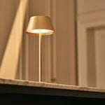 Milou Gold - Table lamp without Cable l Modern, Design & 3 Light modes