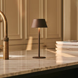 Milou Mocha Brown - Table lamp without cable l Modern, Design & 3 Light modes