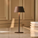 Milou Mocha Brown - Table lamp without cable l Modern, Design & 3 Light modes