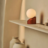 Morris Chestnut Brown Stylish Rechargeable Lamp – Cordless, Dimmable, Eco-Friendly Design