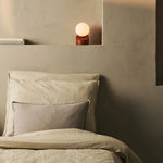 Morris Chestnut Brown Stylish Rechargeable Lamp – Cordless, Dimmable, Eco-Friendly Design