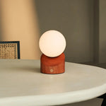Morris Chestnut Brown Stylish Rechargeable Lamp – Cordless, Dimmable, Eco-Friendly Design