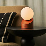 Morris Chestnut Brown Stylish Rechargeable Lamp – Cordless, Dimmable, Eco-Friendly Design