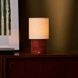 Onoda Medium Red Travertine Oplaadbare Tafellamp