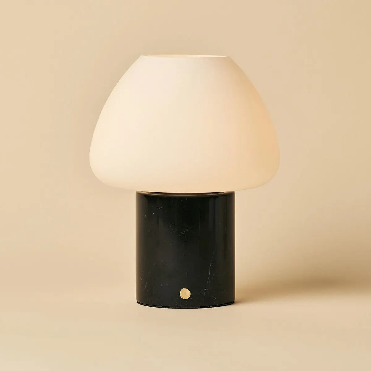 Ostade Black / Nero Marquina – Unique Marble Rechargeable Table Lamp with 3 Light Colors & Dimming Function