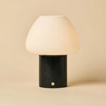 Ostade Black / Nero Marquina – Unique Marble Rechargeable Table Lamp with 3 Light Colors & Dimming Function