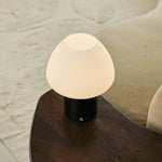 Ostade Black / Nero Marquina – Unique Marble Rechargeable Table Lamp with 3 Light Colors & Dimming Function