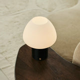 Ostade Black / Nero Marquina – Unique Marble Rechargeable Table Lamp with 3 Light Colors & Dimming Function