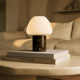 Ostade Brown / Emeperador Dark  – Unique Marble Rechargeable Table Lamp with 3 Light Colors & Dimming Function