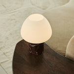 Ostade Red / Rosso Levanto  – Unique Marble Rechargeable Table Lamp with 3 Light Colors & Dimming Function