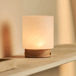 Pien Light Brown Wooden Table Lamp – Rechargeable, Dimmable & Up to 100 Hours of Battery