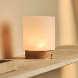 Pien Light Brown Wooden Table Lamp – Rechargeable, Dimmable & Up to 100 Hours of Battery