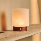 Pien Small Chestnut Wooden Rechargeable Table Lamp