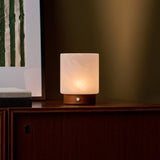 Pien Small Chestnut Wooden Rechargeable Table Lamp