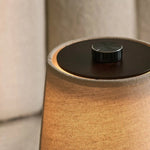 Rover Dark Brown Wooden Lamp – Rechargeable, Cordless & Dimmable Shade Tavellio