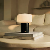 Renoir Black / Nero Marquina – Marble Rechargeable Table Lamp – Cordless, USB Rechargeable & Up to 100 Hours of Illumination