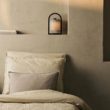 River Black & Grey Wooden Rechargeable Lamp – Dimmable & Cordless Light