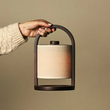 River Dark Brown Cordless Wooden Lamp – Rechargeable & Dimmable