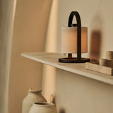 River Dark Brown Cordless Wooden Lamp – Rechargeable & Dimmable