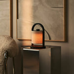 River Dark Brown Cordless Wooden Lamp – Rechargeable & Dimmable