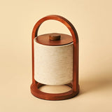 River Chestnut Wooden Rechargeable Lamp – Dimmable & Cordless Light