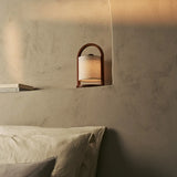 River Chestnut Wooden Rechargeable Lamp – Dimmable & Cordless Light