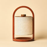 River Chestnut Wooden Rechargeable Lamp – Dimmable & Cordless Light