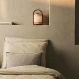 River Chestnut Wooden Rechargeable Lamp – Dimmable & Cordless Light