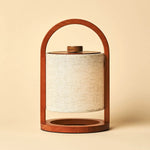 River Chestnut Wooden Rechargeable Lamp – Dimmable & Cordless Light