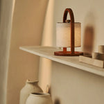 River Chestnut Wooden Rechargeable Lamp – Dimmable & Cordless Light